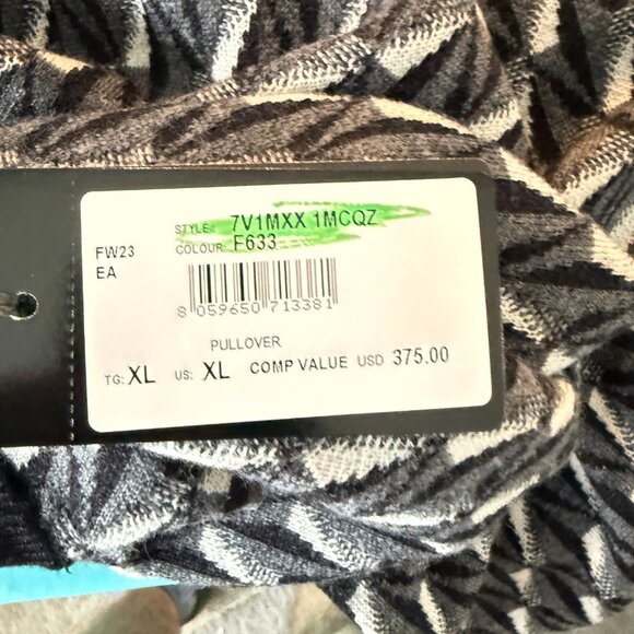 Emporio Armani Geometric Print Men's crewneck sweater, Size XL - Picture 12 of 12